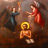 Купить Икона "Святой Преподобный Многострадальный Иоанн Печерский" (почитается как помощник в борьбе с «блудной страстью»), дерево, масло (смешанная техника), Российская империя, 1850-1900 гг.