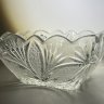 Купить Салатник квадратной формы с резным растительным декором, хрусталь, алмазная грань, СССР, 1970-1990 гг.