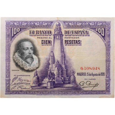 купить Испания 100 песет 1928
