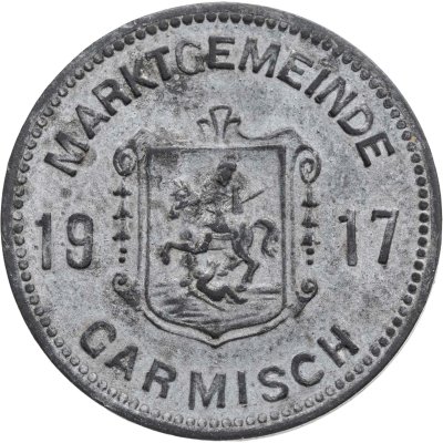 купить Германия "Рыночный город Гармиш" 50 пфеннигов 1917 нотгельд