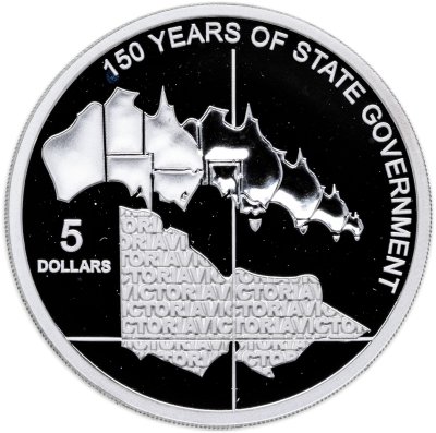 купить Австралия 5 долларов 2006 "150 лет государству - Виктория", в футляре с сертификатом