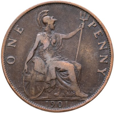 купить Великобритания 1 пенни (penny) 1901
