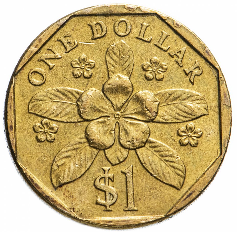 купить Сингапур 1 доллар (dollar) 1992-2012 (низкий щит)