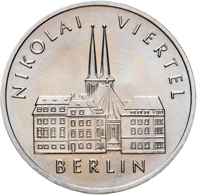 купить Германия (ГДР) 5 марок 1987 "750 лет Берлину – Квартал Николаи"