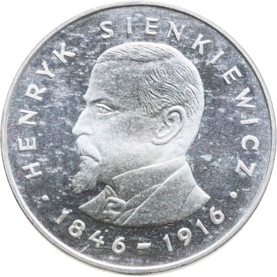 купить Польша 100 злотых (zlotych) 1977 "130 лет со дня рождения Генрика Сенкевича"