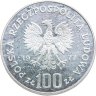 Купить Польша 100 злотых (zlotych) 1977 "130 лет со дня рождения Генрика Сенкевича"