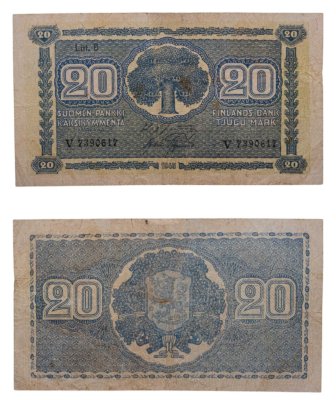 купить Финляндия 20 марок 1945