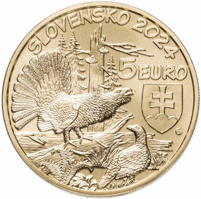 купить Словакия 5 евро 2024 Глухарь