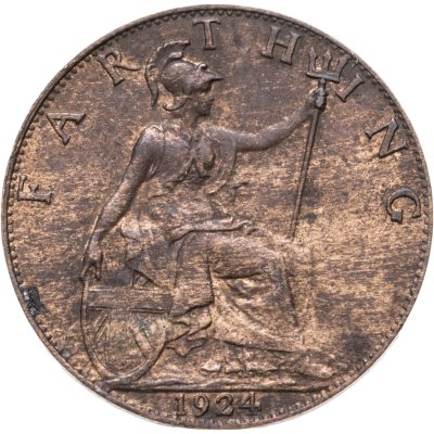 купить Великобритания 1 фартинг (farthing) 1924