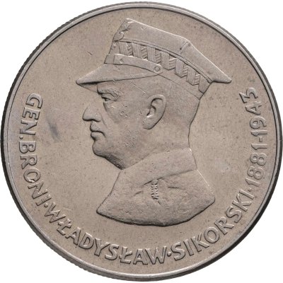 купить Польша 50 злотых 1981 "Военачальники Второй мировой войны - Владислав Сикорски"