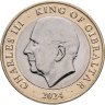 Купить Гибралтар 2 фунта 2024  Правление Карла III, Рождество