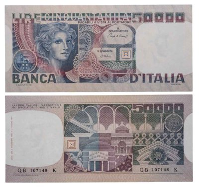 купить Италия 50000 лир 1977