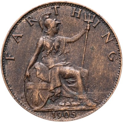 купить Великобритания 1 фартинг (farthing) 1905