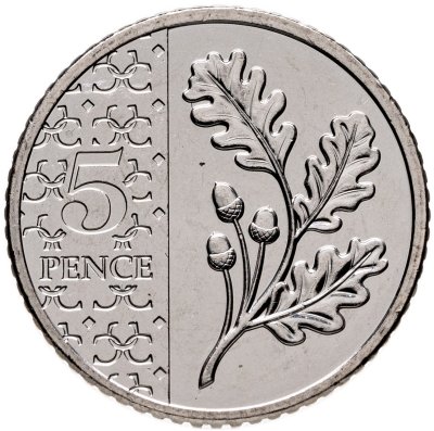 купить Великобритания 5 пенсов (pence) 2023