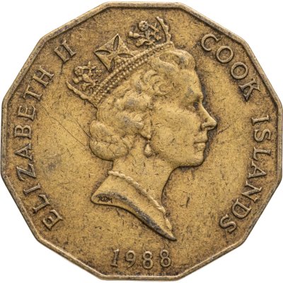 купить Острова Кука 5 долларов (dollar) 1988