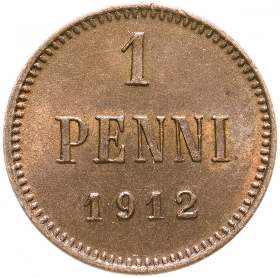 купить 1 пенни (penni) 1912