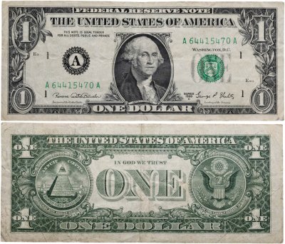 купить США 1 доллар 1969D года (Pick 349e) А-Бостон