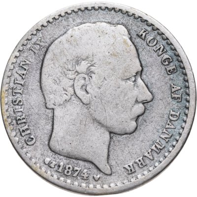 купить Дания 25 эре (ore) 1874