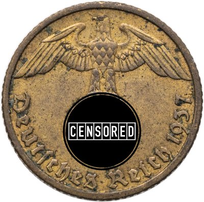 купить Германия (Третий рейх) 5 рейхспфеннигов (reichspfennig) 1937, Знак монетного двора "D"