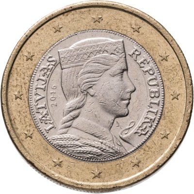 купить Латвия 1 евро (euro) 2016