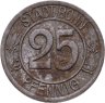 Купить Германия "Бонн" 25 пфеннигов 1920 нотгельд "Людвиг ван Бетховен"