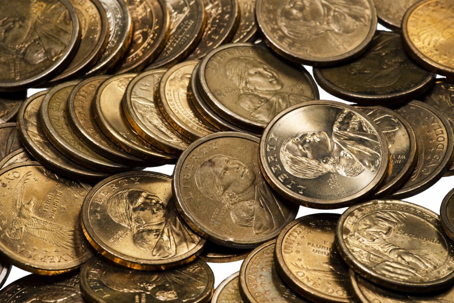 купить США 1 доллар 2000-2018 случайная монета из серии "Доллар Сакагавеи"