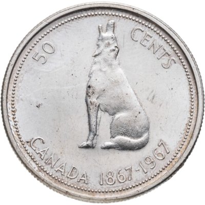 купить Канада 50 центов (cents) 1967 100 лет Конфедерации Канада