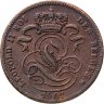 Купить Бельгия 1 сантим (centime) 1901 Надпись на французском - 'DES BELGES'