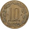 Купить Центральная Африка (BEAC) 10 франков 1977
