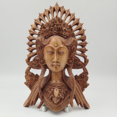 купить Маска декоративная (настенный декор) "Женский бюст", дерево, резьба, Индонезия, 1980-2010 гг.