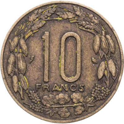 купить Экваториальная Африка и Камерун 10 франков (franc) 1961