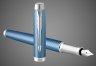 Купить Перьевая ручка Parker IM Premium Blue Grey CT, перо: F, цвет чернил: blue, в подарочной упаковке., Лаки и смолы: лак, латунь, нержавеющая сталь, хром, 2026 г.
