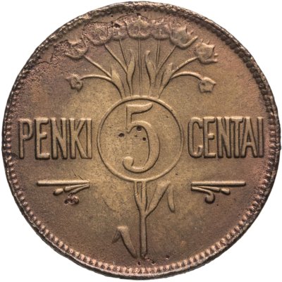 купить Литва 5 центов (cents) 1925