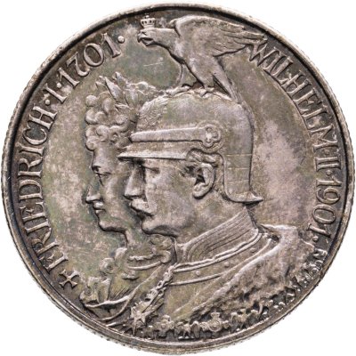 купить Германия (Империя) 2 марки (mark) 1901 "200 лет Пруссии"
