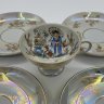 Купить Сервиз кофейный "Гейша" на 5 персон (12 предметов), фарфор, люстр, деколь, золочение, Oscar Schlegelmilch, ГДР, 1960-1972 гг.