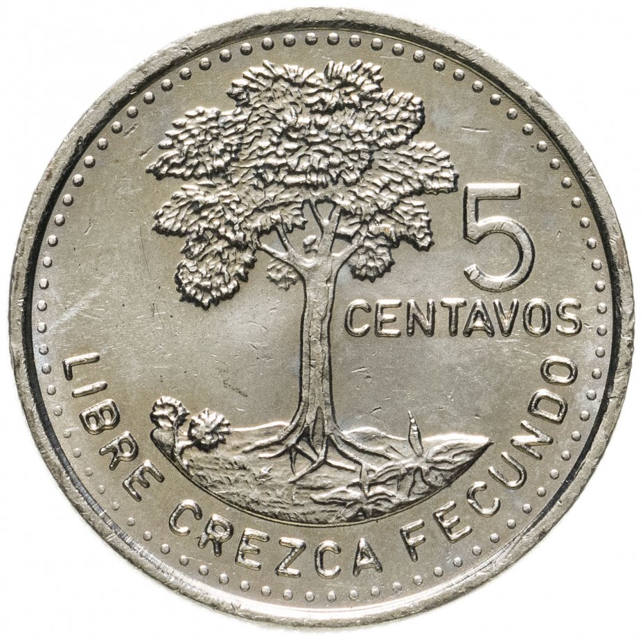 купить Гватемала 5 сентаво (centavos) 1985-2008 не магнетик, случайная дата