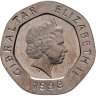 Купить Гибралтар 20 пенсов (pence) 1998