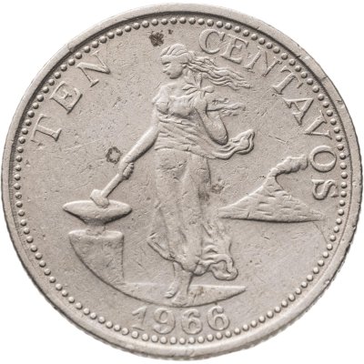 купить Филиппины 10 сентаво (centavos) 1966