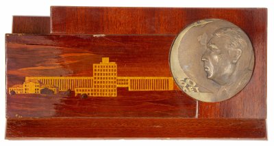 Купить Панно настольное "Авиация", дерево, металл, СССР, 1950-1970 гг.