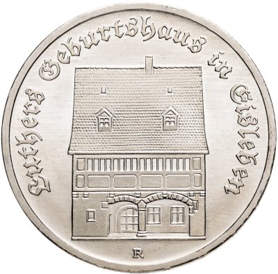 купить Германия (ГДР) 5 марок 1983 "Родной дом Мартина Лютера в Эйслебене"