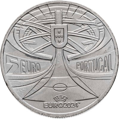 купить Португалия 5 евро (euro) 2024 Чемпионат Европы по футболу Германия-2024