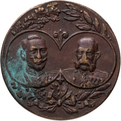 купить Германия памятная медаль 1914 "Франц Иосиф и Вильгельм II. В память о войне в 1914 году"
