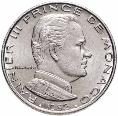 купить Монако 1 франк 1982