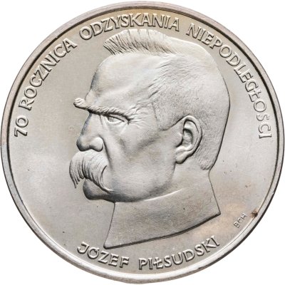 купить Польша 50000 злотых (zlotych) 1988 "70 лет восстановлению независимости Польши - Юзеф Пилсудский"