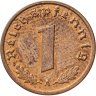 Купить Германия, Третий рейх 1 рейхспфенниг (reichspfennig) 1939, знак  монетного двора: "A" - Берлин