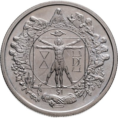 купить Сьерра-Леоне 1 доллар 2006 "Витрувианский человек"