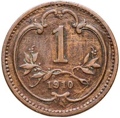 купить Австрия 1 геллер (heller) 1910