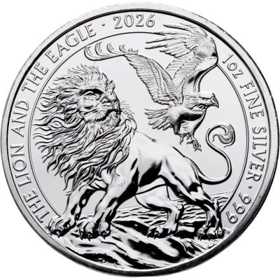 купить Великобритания 2 фунта (pounds) 2026 "Лев и орел"