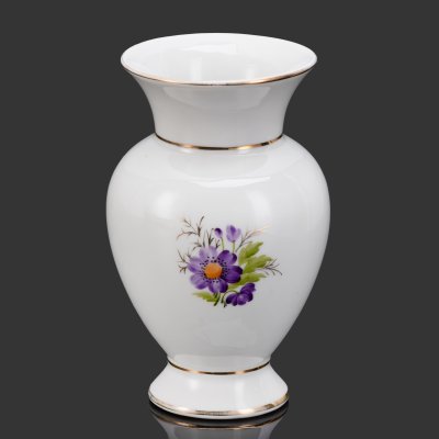купить Ваза с цветочным декором, фарфор, роспись, Ленинградский фарфоровый завод (ЛФЗ), СССР, 1950-1960 гг.