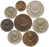 Купить Набор из 8 монет 1, 2, 3, 5, 10, 15, 20, 50 копеек 1984